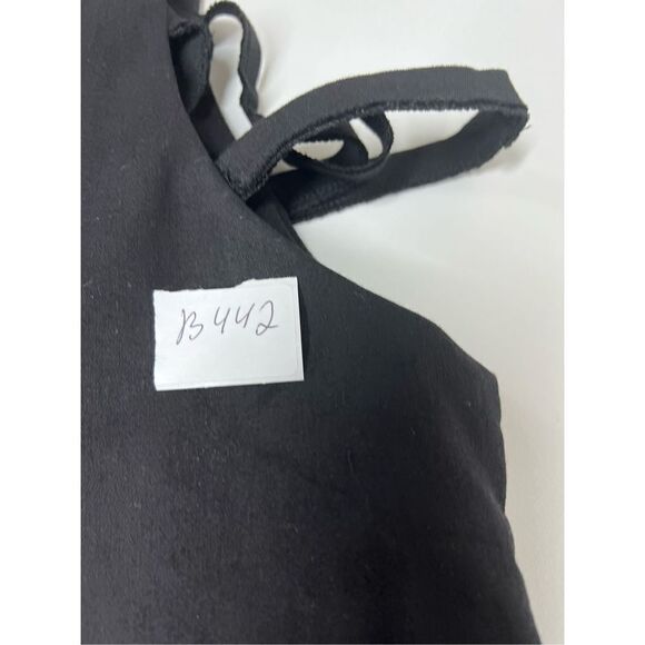 Black Grommet Lace-Up Sleeveless Mini Dress Sz L - Picture 12 of 12